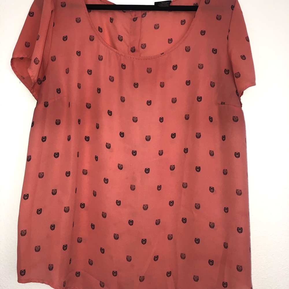 Owl print top